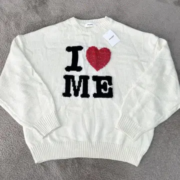 ACLENT 로고 자카드 라메 니트 탑 ME 니트