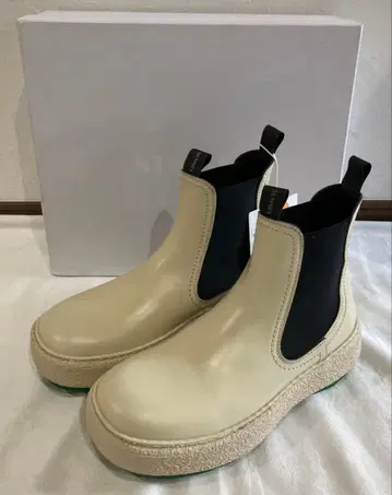 SUNNEI () 아이보리 사이드 고어 부츠 첼시 부츠 25cm