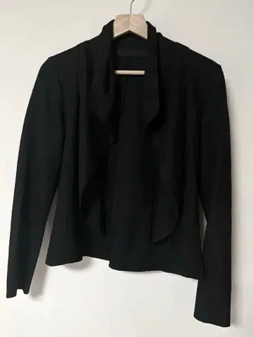 쿠 드 샹스 [일본제] 자켓풍 가디건 블랙 40