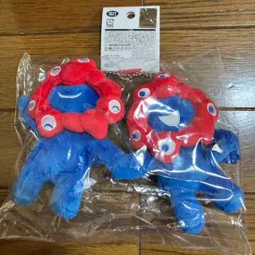 미야쿠미야쿠 페어 봉제 인형 키링 만박