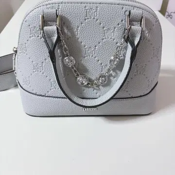 pium 피움 비쥬 모노그램 미니 백 블루 그레이