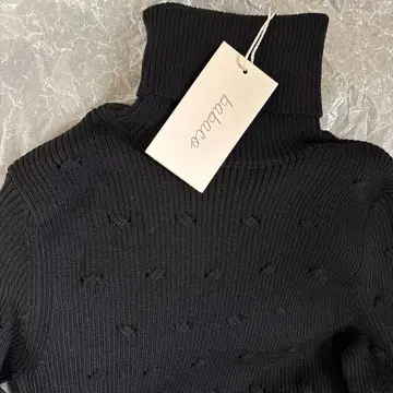 미사용 새상품! 레어 babaco 바바코 리브 니트 터틀 니트