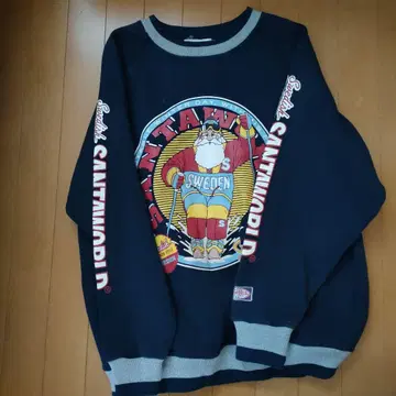 SANTAWORLD 산타클로스 맨투맨 X-LARGE 네이비