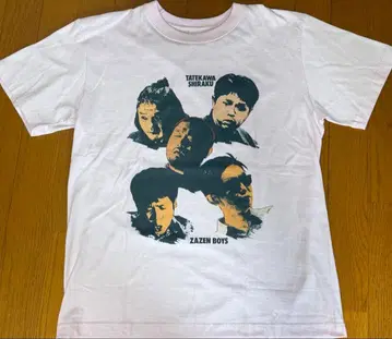 ZAZENBOYS 자젠보이즈 x 타치카와 시라쿠 티셔츠 핑크