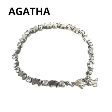 AGATHA 아가타 여성용 강아지 모티브 반짝이는 팔찌