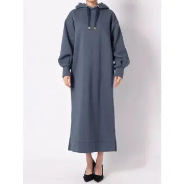 LAGUNAMOON 롱 후드티 원피스 블루