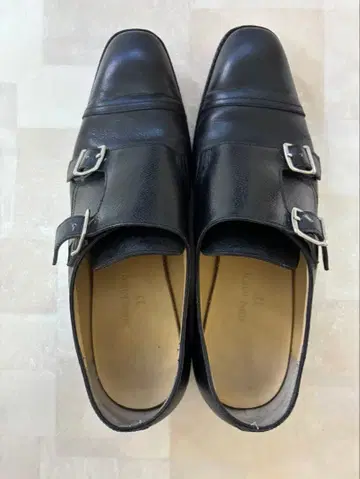 JOHN LOBB 블랙 더블 몽크 스트랩