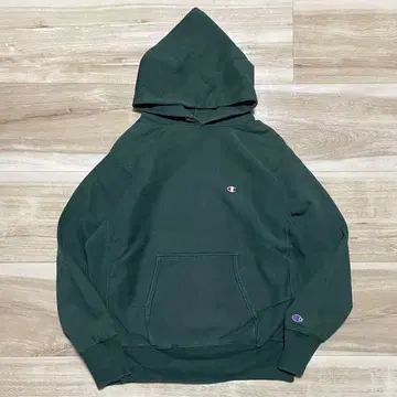 [L] 90s Champion 리버스 위브 후드티 그린 USA제