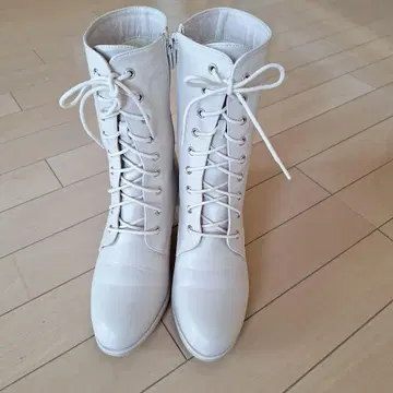 레이스업 롱 부츠