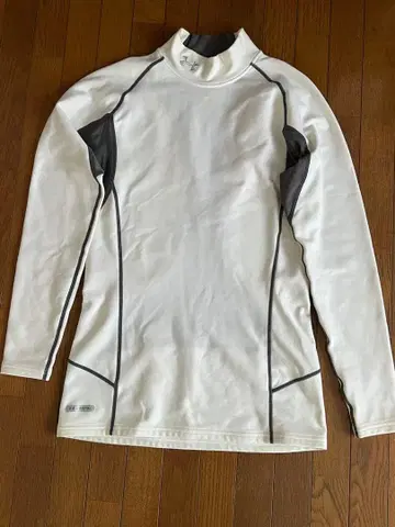언더아머 XL 긴팔 셔츠 화이트/그레이 메탈 새상품급
