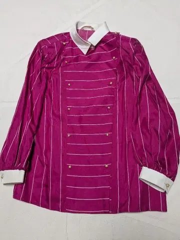 이타리야 이탈리아 골드 버튼 더블 나폴레옹 셔츠