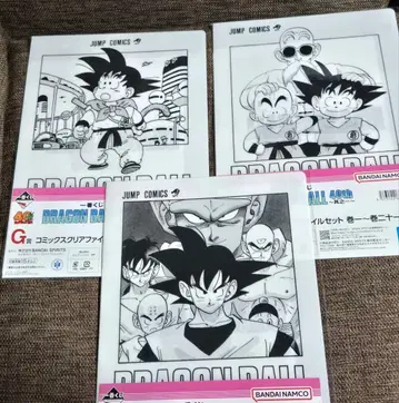 제일복권 드래곤볼 40th G상 클리어 파일 3장 세트