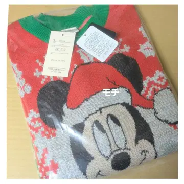 디즈니 새상품 크리스마스 미키 니트 스웨터 아베일