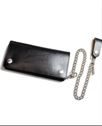 [ 새상품, 미사용 ] schott, 샷/체인 포함/가죽, 블랙