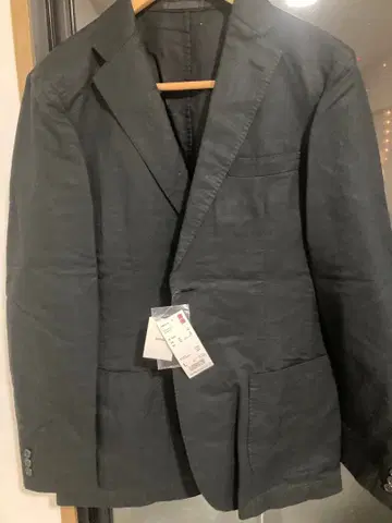 택 포함 새상품 유니클로 자켓 프론트 포켓 부착