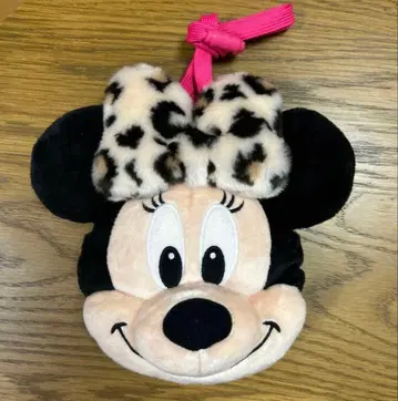 디즈니 숄더백 파우치 레오파드 호피 무늬 미니