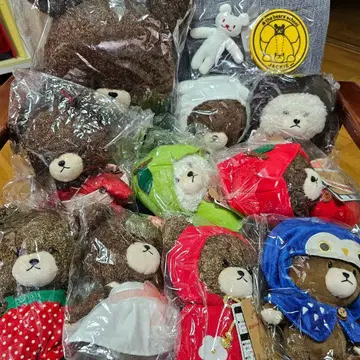 곰 학교 전시회 한정판 봉제 인형 재키 데이비드 차키