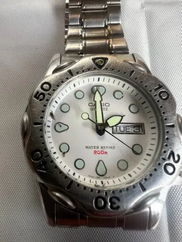 CASIO 쿼츠 손목시계 200m 방수 다이버즈