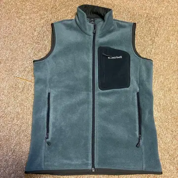 새상품급 mont-bell 크리마플러스100 지퍼 베스트 Men's