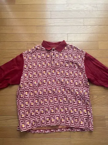 BOTT XL 기하학 패턴 피케 셔츠