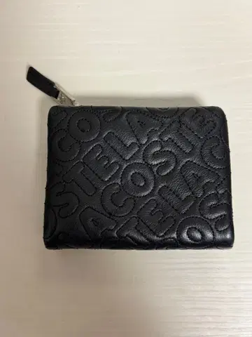 LACOSTE 블랙 가죽 접이식 지갑