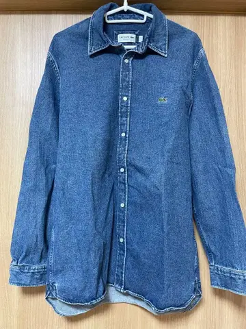 LACOSTE 데님 긴팔 셔츠