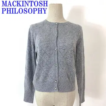 매킨토시 철학 가디건 그레이 울 38 C4649