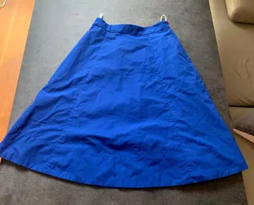 파랑 플레어 스커트