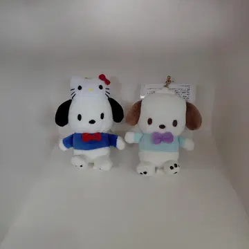 시마무라 포차코 봉제 인형 키링 2개 세트