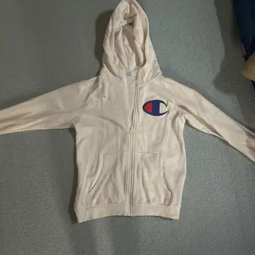 Champion 화이트 컬러 풀 집업 후드티