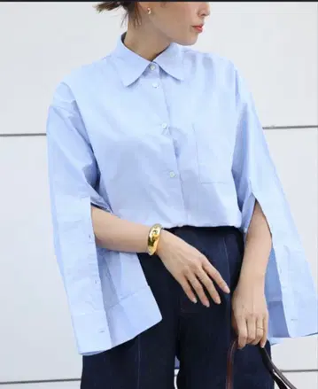 Deuxieme Classe DARKPARK 다크 파크 블루 셔츠