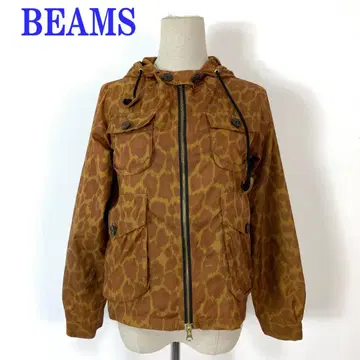 빔즈 보이 점퍼 레오파드 무늬 나일론 폴리에스테르 C4656