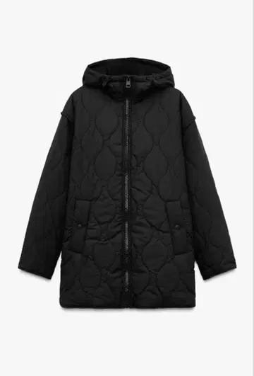 [ 새상품 ] ZARA 후디드 퍼프 자켓