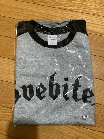 그레이/블랙 M 사이즈 LOVEBITES 긴팔 T셔츠 [미개봉 새상품]