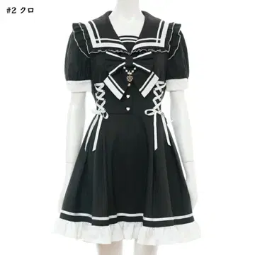 secrethoney 시크릿허니 사이드 레이스업 세일러 원피스