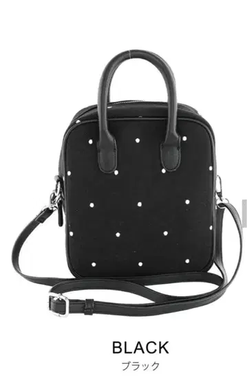 Liala x PG 캔버스 도트 자수 숄더백