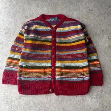 아르테사니아 레드 가디건 코위찬 니트