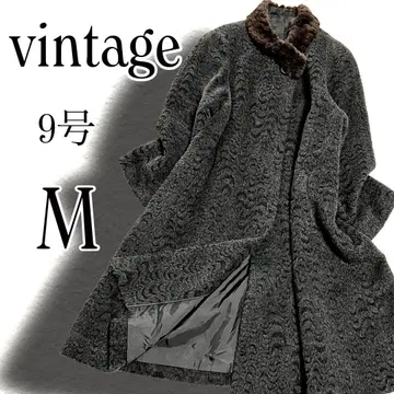 새상품급 빈티지 울 x 알파카 x 누트리아 코트 9호 M