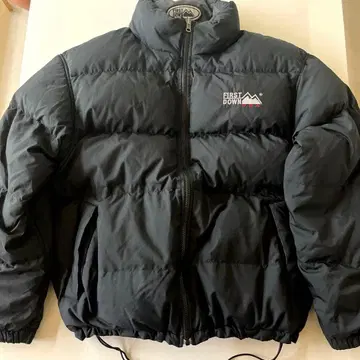 FIRST DOWN 블랙 다운 자켓 리버서블