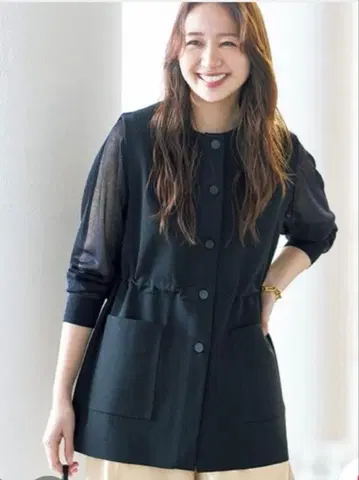 새상품 UNFILO 형태 니트 베스트 블랙