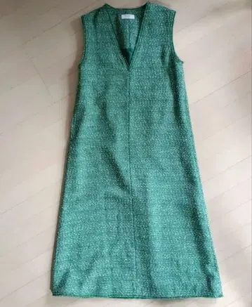 SLOBE IENA 트위드 V넥 점프 스커트 이에나 원피스