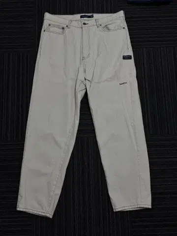 NAUTICA 화이트 데님 스트레이트 팬츠