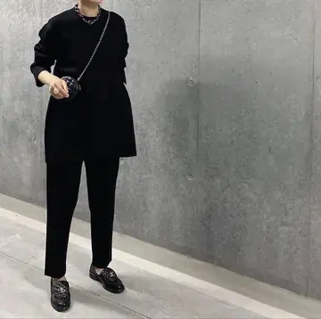 [블랙] LOHEN 로헨 밀라노 리브 팬츠 38