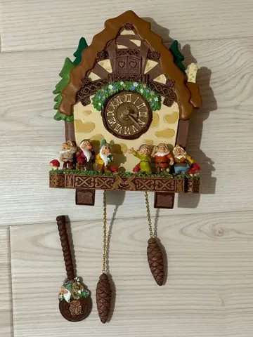 디즈니 백설공주 7난쟁이 벽시계