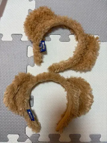 더피 귀 머리띠 베이지 2세트