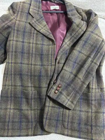 L.L.Bean 체크 무늬 테일러드 자켓 14