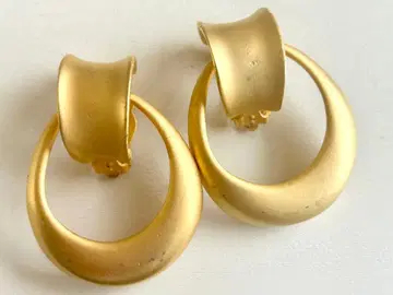 골동품 매트 골드 빅 사이즈 레트로 모던 vintage 귀찌