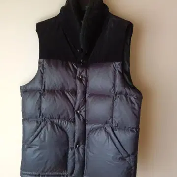 TAKEO KIKUCHI 다케오 키쿠치 블랙 다운 베스트 남성용