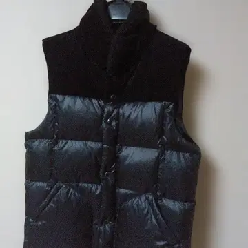 TAKEO KIKUCHI 다케오 키쿠치 블랙 다운 베스트 남성용