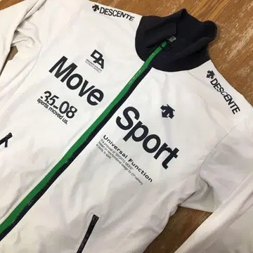 DESCENTE Move Sport 자켓 L 사이즈 화이트/블랙